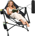Suteck Hammock Camping Chair with Footrest,500LBS Oversized Swinging Chairs