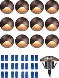 LEONLITE 12-Pack Recessed Low Voltage LED Deck Light Anti-Glare, 3000K