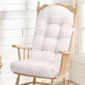 Rocking Chair Cushion, High Back, 44 x 19 x 4 Inch, Room White