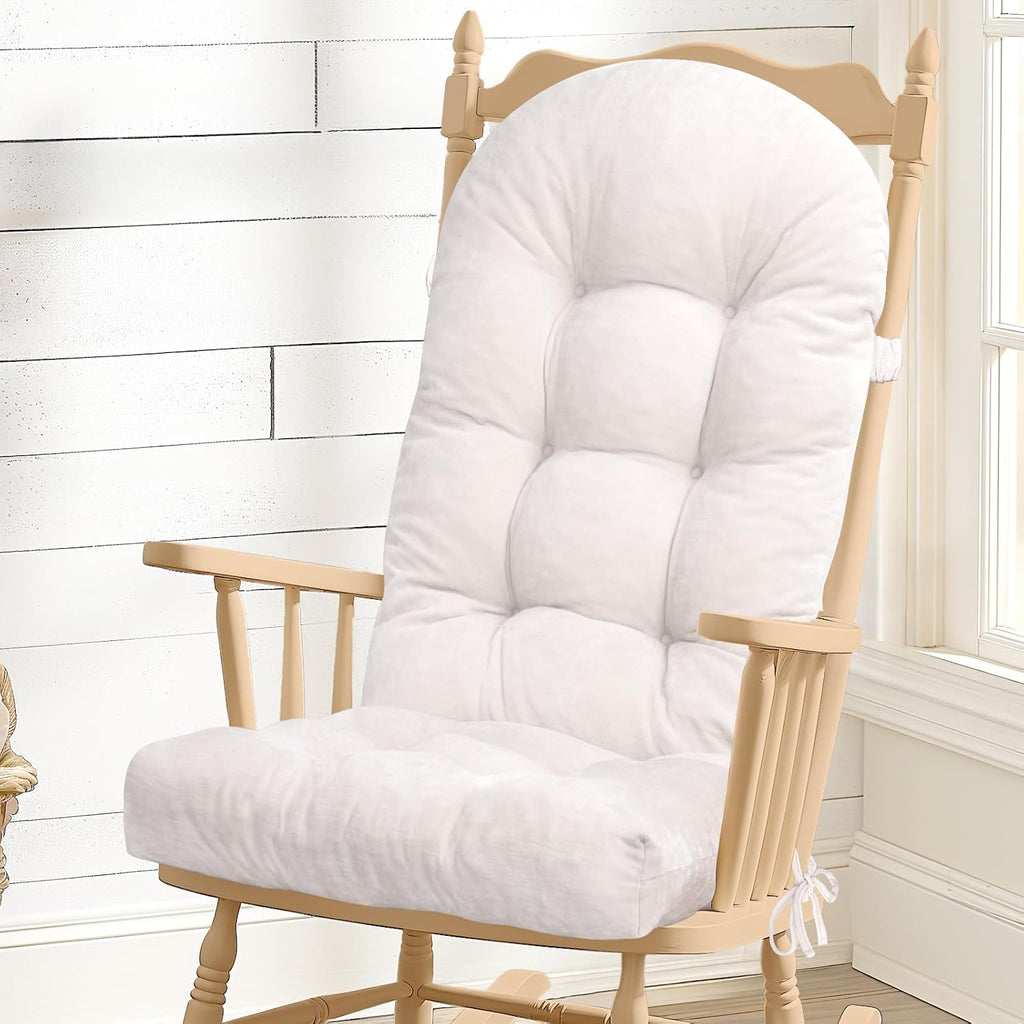rocking chair cushion, high back, 44 x 19 shown in use