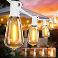 White Outdoor String Lights Waterproof 100FT Patio Lights for Wedding Yard