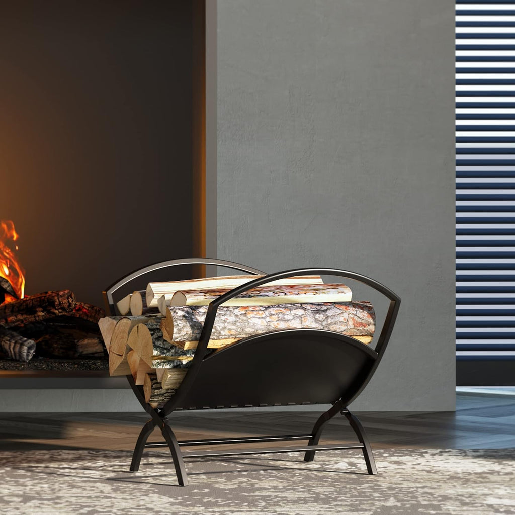 Fire Beauty Folding Firewood Rack Indoor Outdoor Log Storage Holder