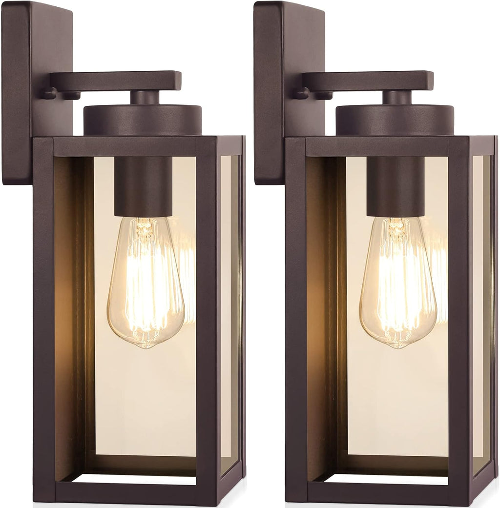 BesLowe Outdoor Wall Light Fixtures, Oil-Rubbed Bronze Wall Lanterns
