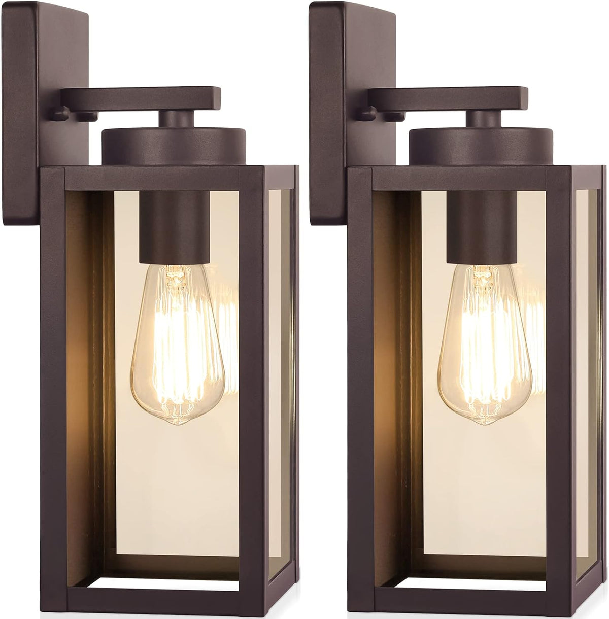 BesLowe Outdoor Wall Light Fixtures, Oil-Rubbed Bronze Wall Lanterns