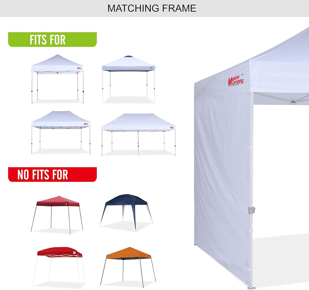 MASTERCANOPY 10x10 Sidewall Kit 3 Sidewalls & 1 Doorwall Blue