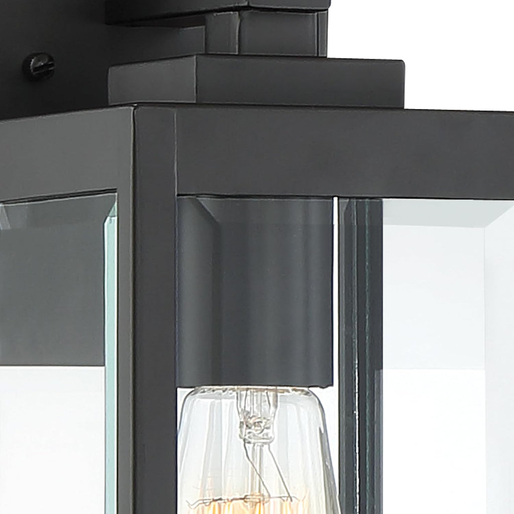 Quoizel Westover 14" Outdoor Wall Lantern, Earth Black
