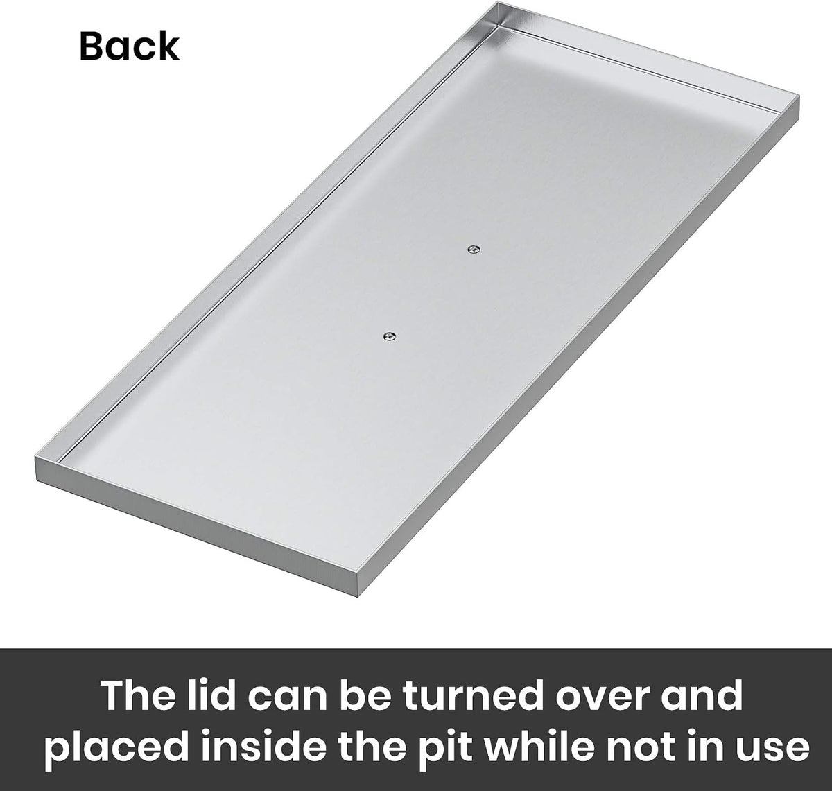 Stanbroil Fire Pit Burner Pan Cover 27" x 11"
