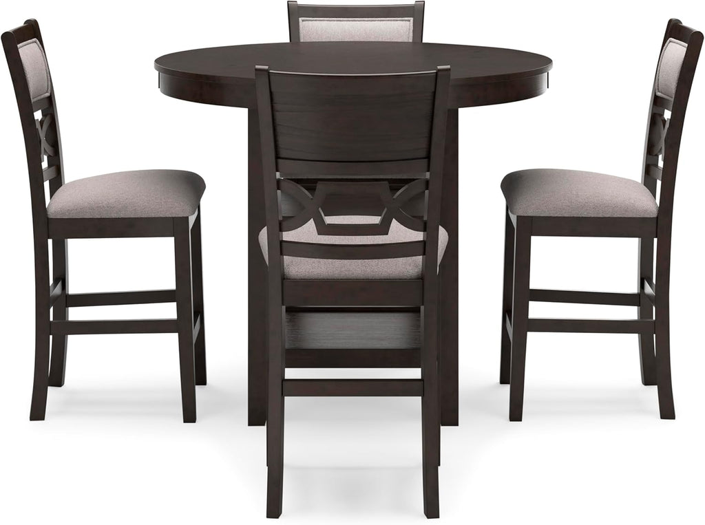 Signature Design by Ashley Round Counter Height Dining Set for 4