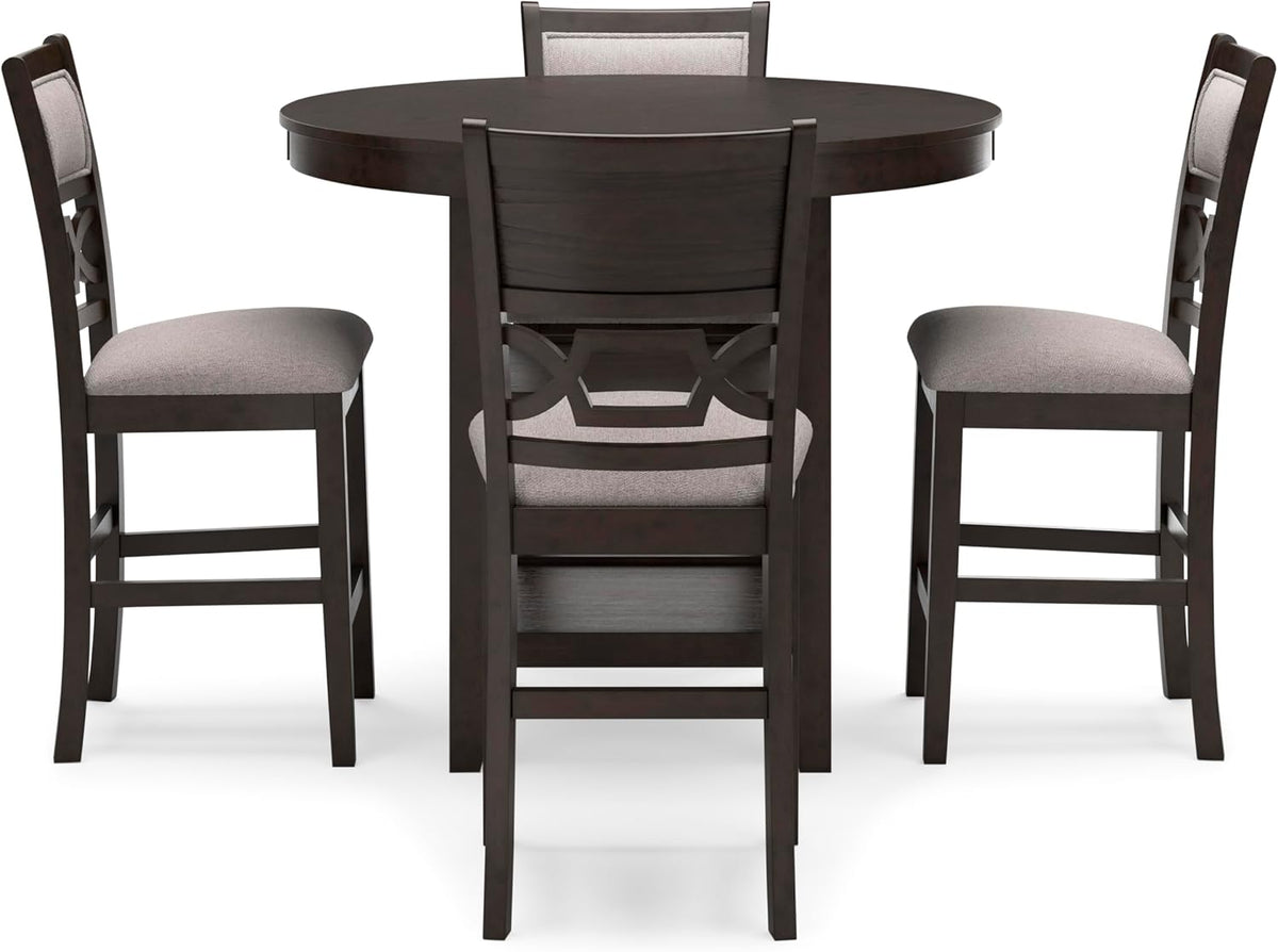 Signature Design by Ashley Round Counter Height Dining Set for 4