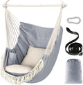 Chihee Hammock Chair Max 500 Lbs 2 Cushions Spreader Bar Strap Carabiner