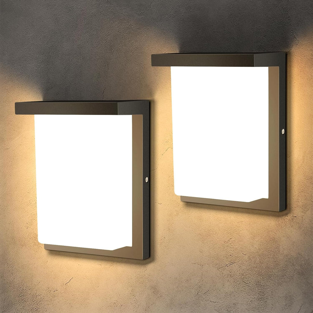 Outdoor Wall Lights, 15W Integrated LED, 3CCT Selectable, IP65 ETL