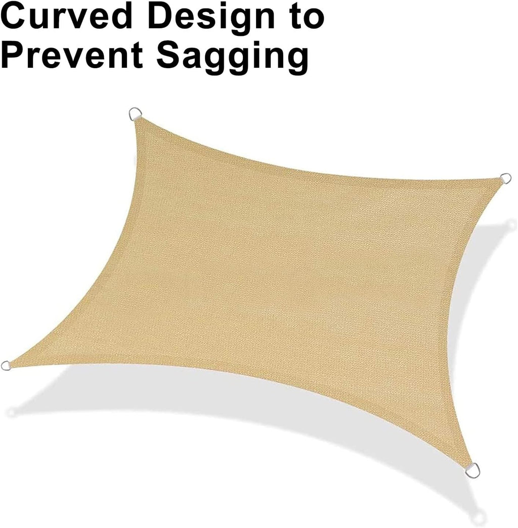 love story 12' x 16' rectangle sun shade, package contents