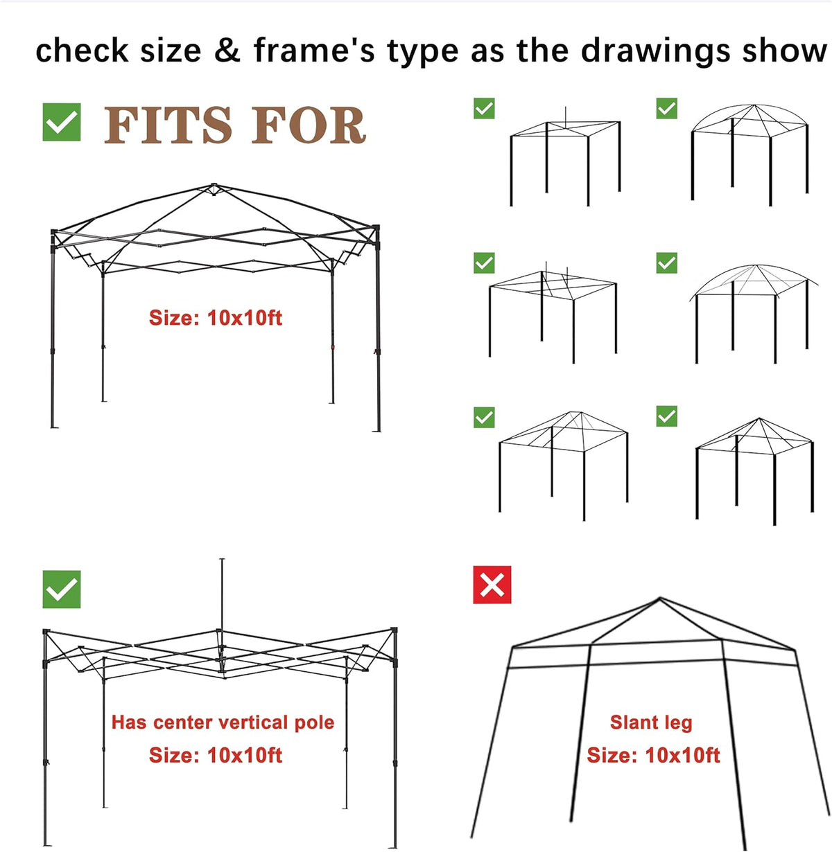 SCOCANOPY Replacement Mesh sidewall for Most 10x10 Canopy Or Gazebo,(White)