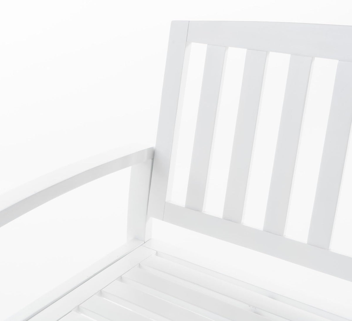 Christopher Knight Home Loja Outdoor Acacia Wood Bench, Pu White
