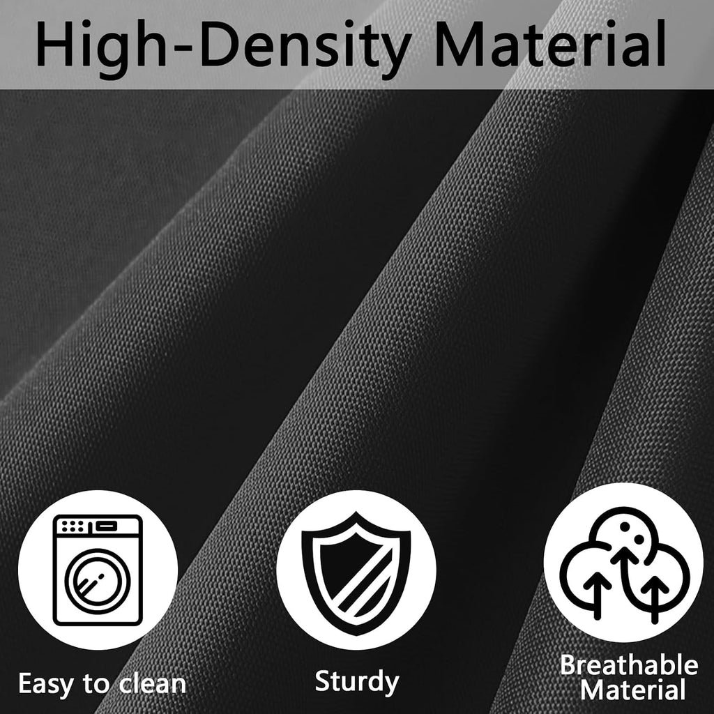 14Pieces Patio Cushion Covers Replacement Outdoor Couch Cushions Covers Splashproof Sofa Slipcovers Set with Zippers,Patio Furniture Protector Cover Only(Black,23.6×23.6×3.35 inches)