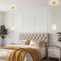 Gold Pendant Light, Modern Crystal Pendant Lights Kitchen Island, Kitchen Island Lighting with Adjustable Height, UL Certified Island Lights for Kitchen Dining Room Bedroom Hallway 3 Pack