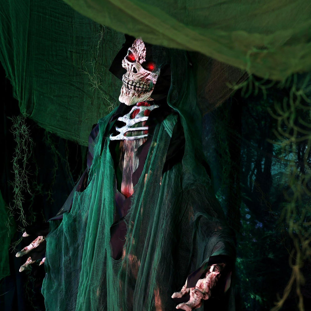 Haunted Hill Farm 7.1-Ft. Reaper Halloween Animatronic