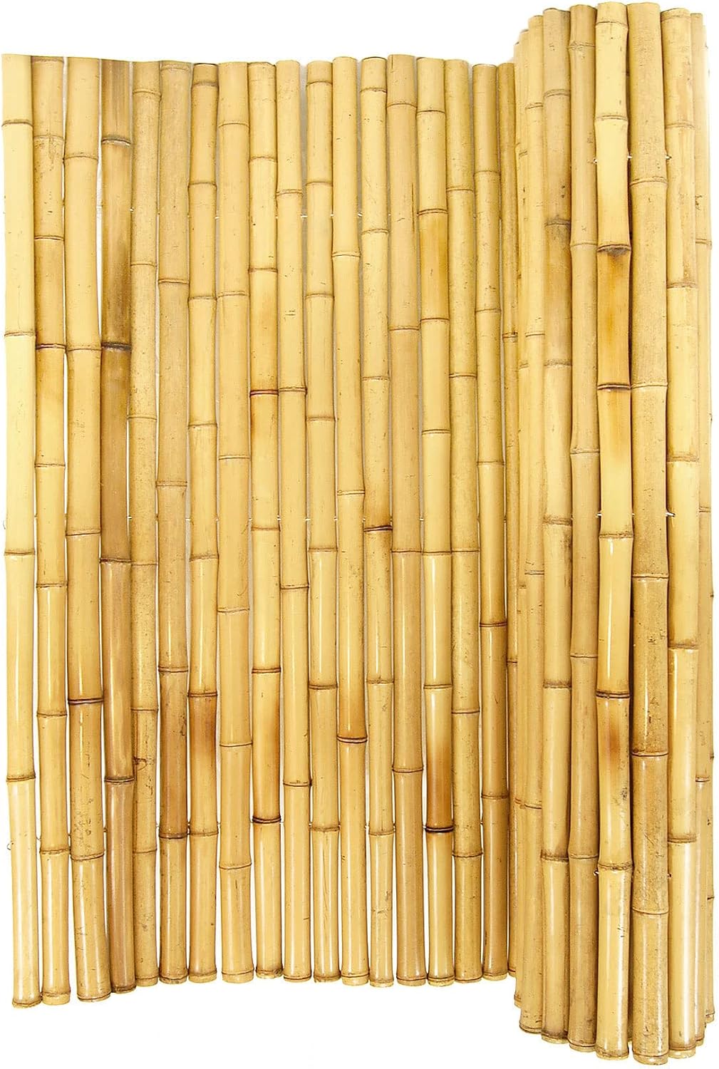 FOREVER BAMBOO Natural Bamboo Fencing Decorative Rolled Fence Panel 1 in D x 6 ft H x 8 ft L
