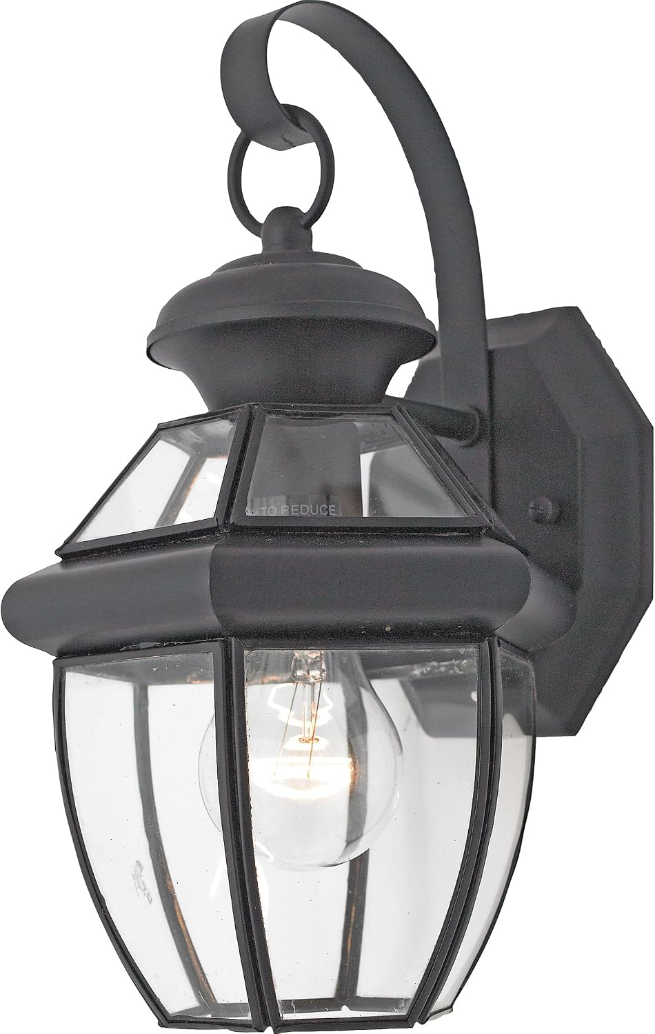 Quoizel Newbury 12" Outdoor Wall Lantern, Mystic Black