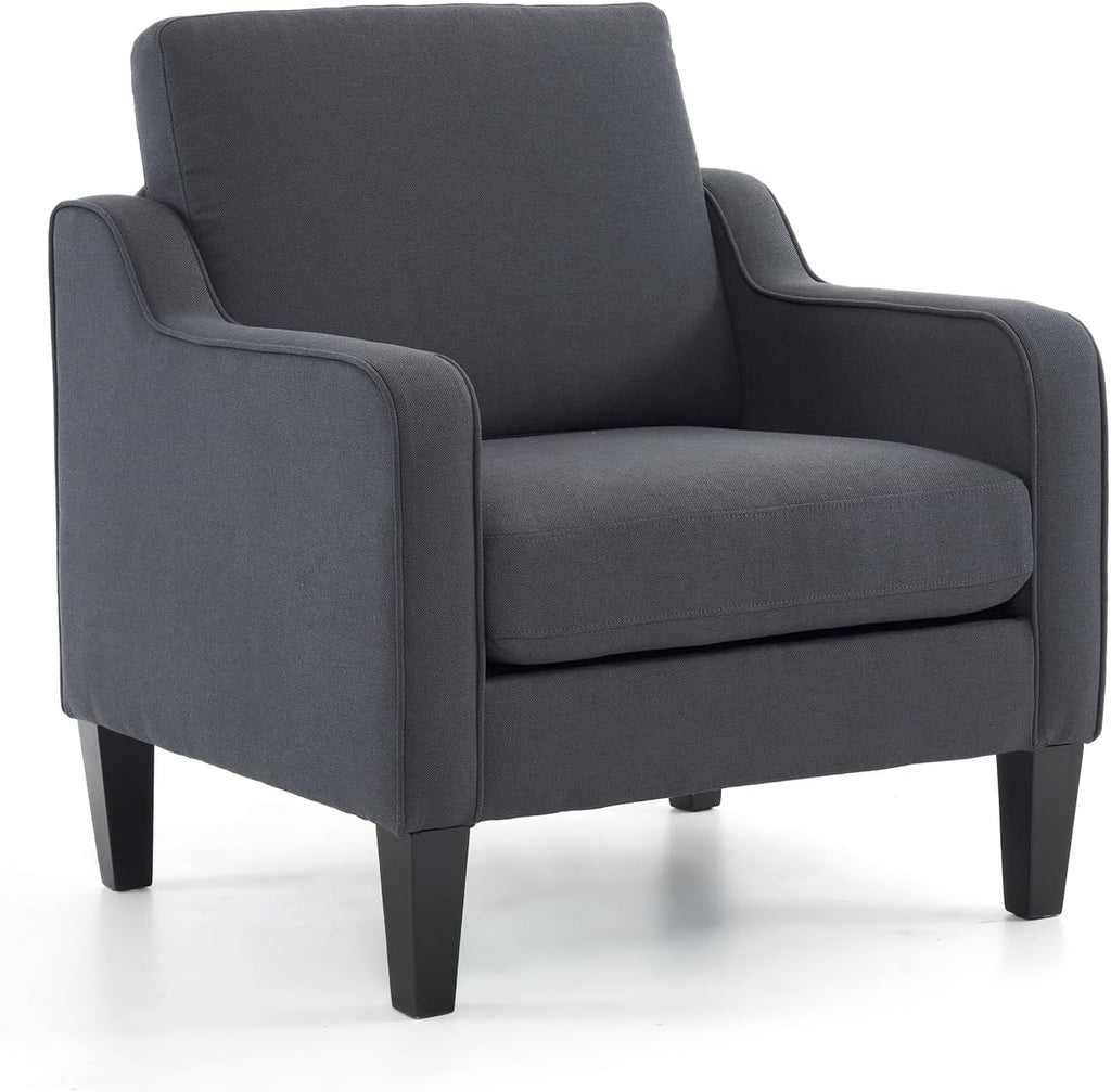 VINGLI Accent Chair, Linen Upholstered Armchair, 380 LBS, Living Room