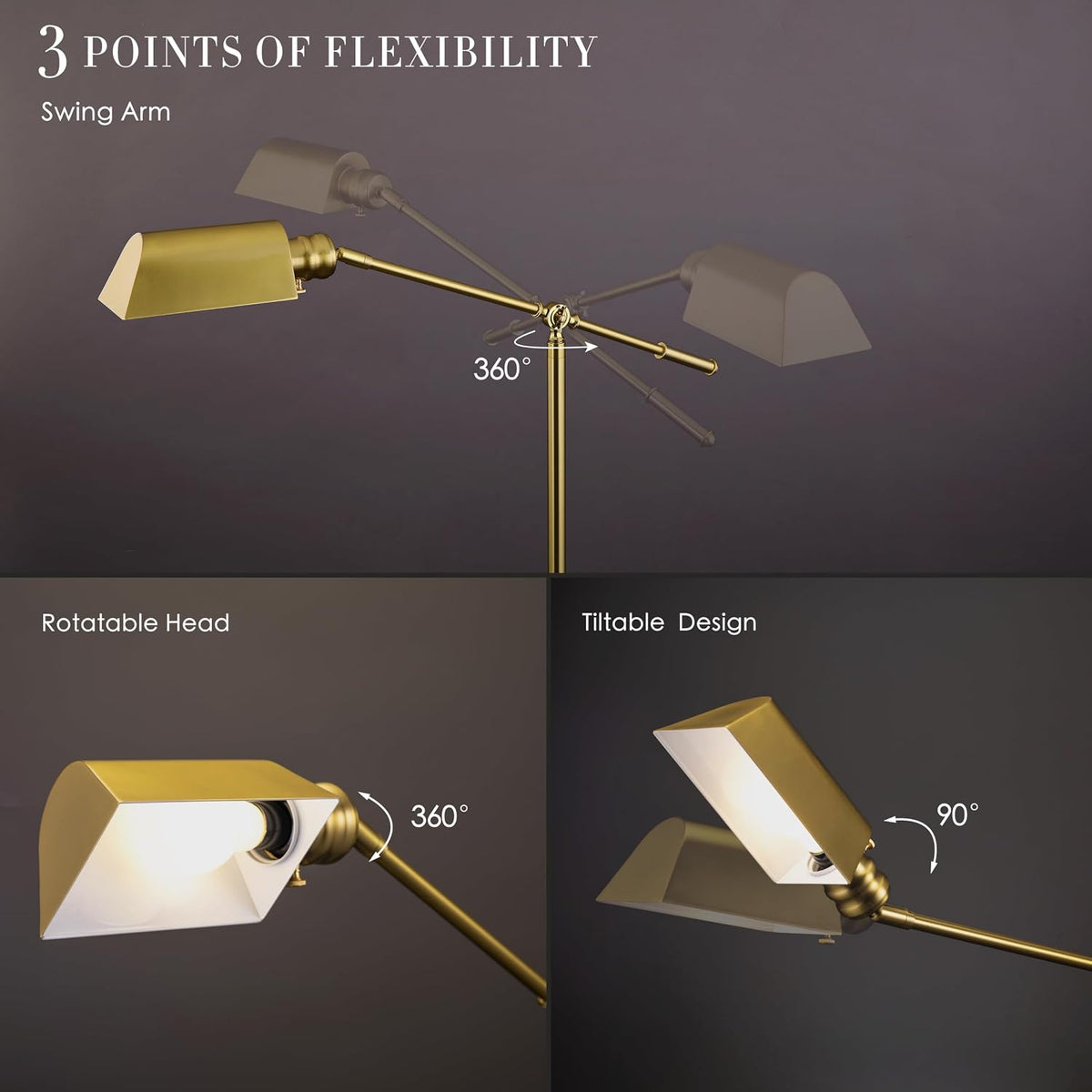 O’Bright - Pharmacy Floor Lamp (Antique Brass)