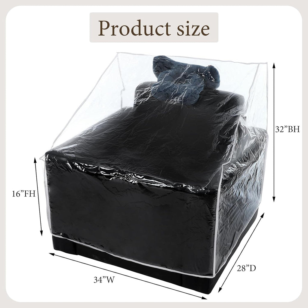 woanger 8 packs plastic patio chair covers furniture, close-up detail