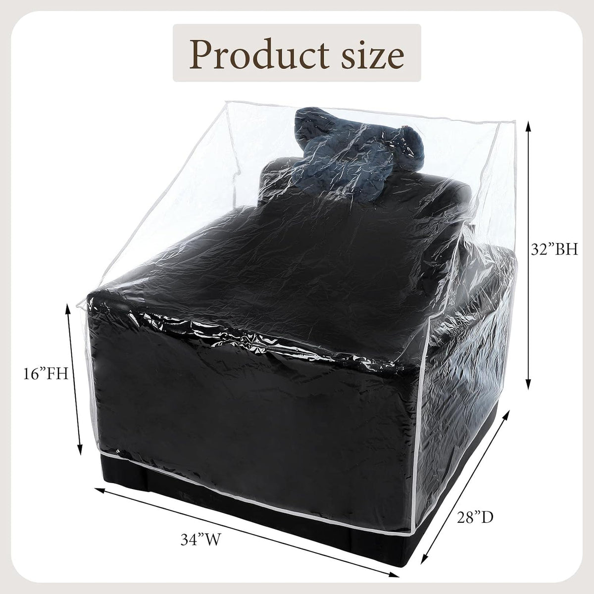 woanger 8 packs plastic patio chair covers furniture, close-up detail