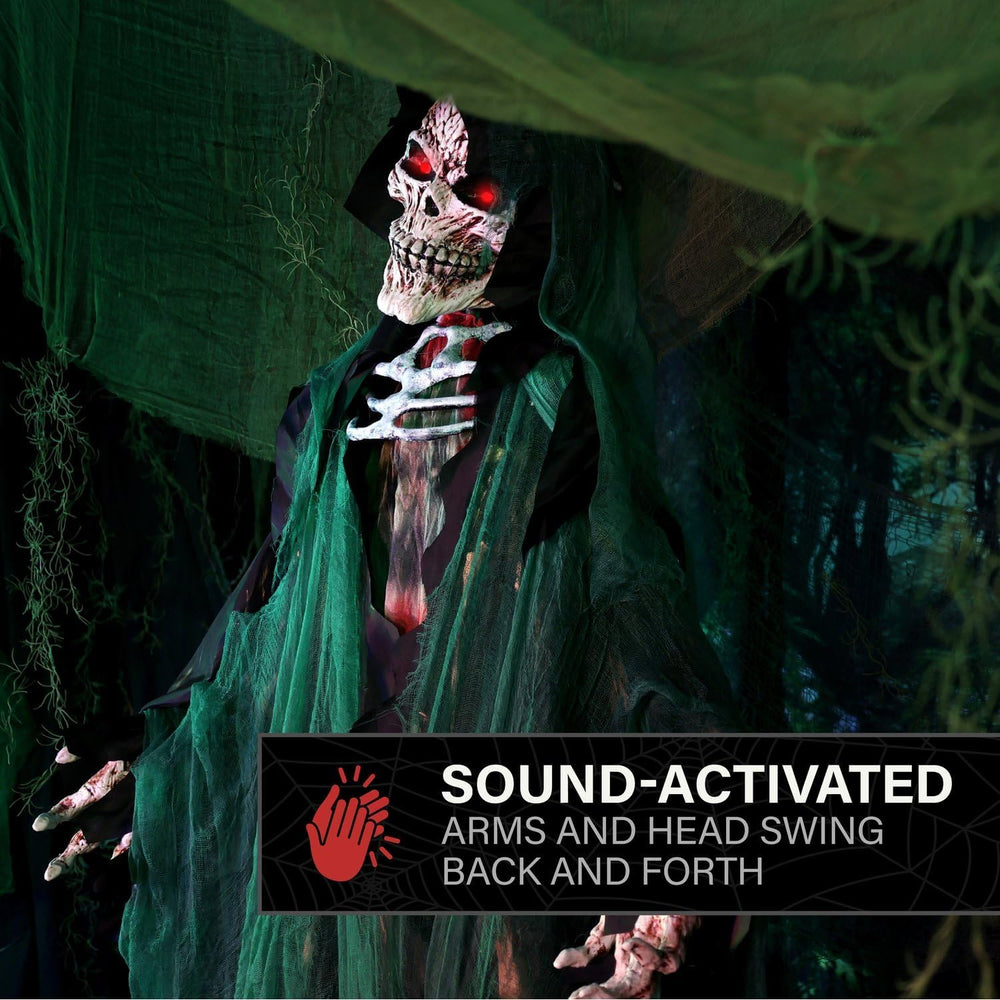 Haunted Hill Farm 7.1-Ft. Reaper Halloween Animatronic