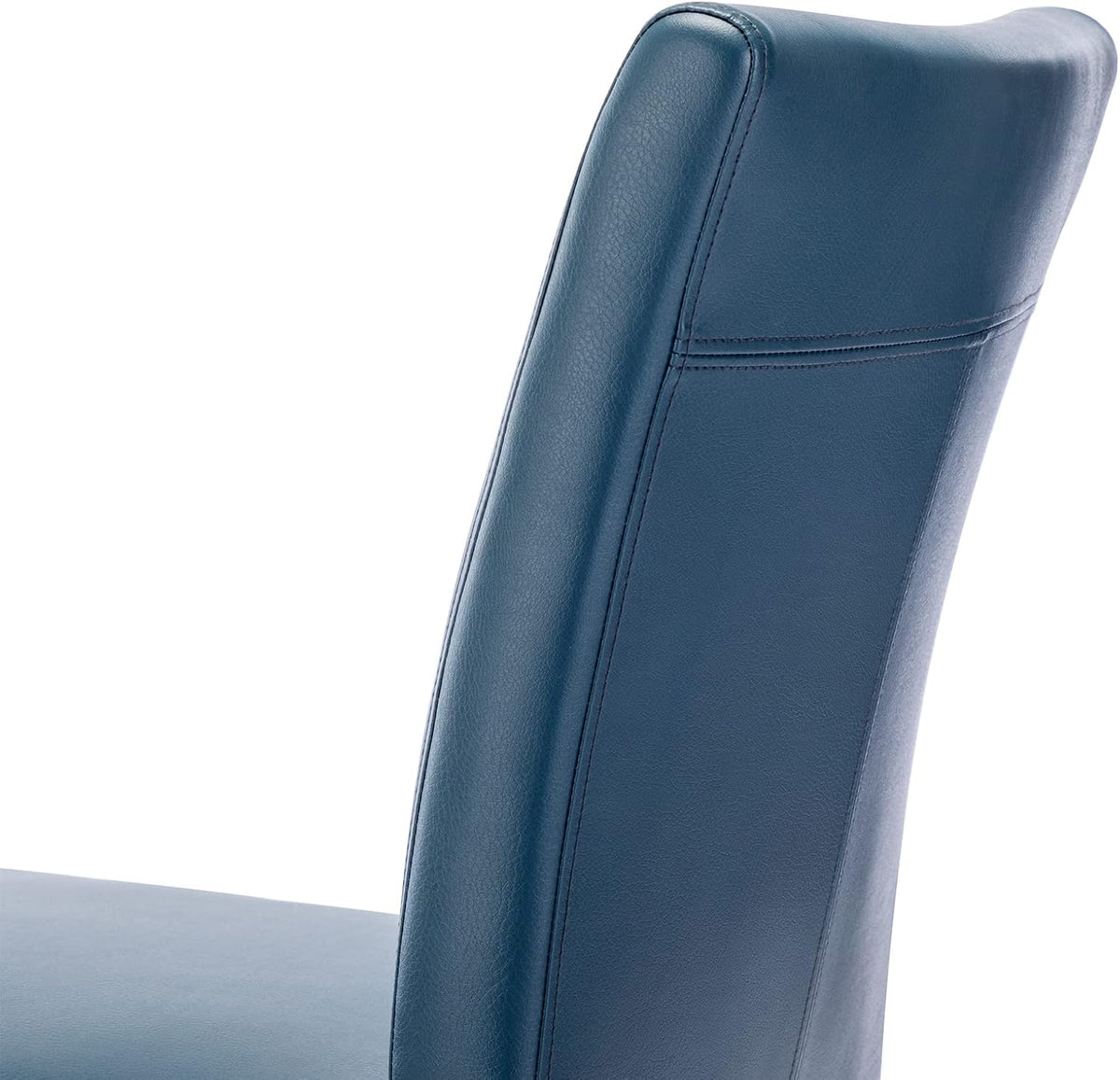Watson & Whitely Upholstered Dining Chairs, Faux Leather, Set of 6, Blue