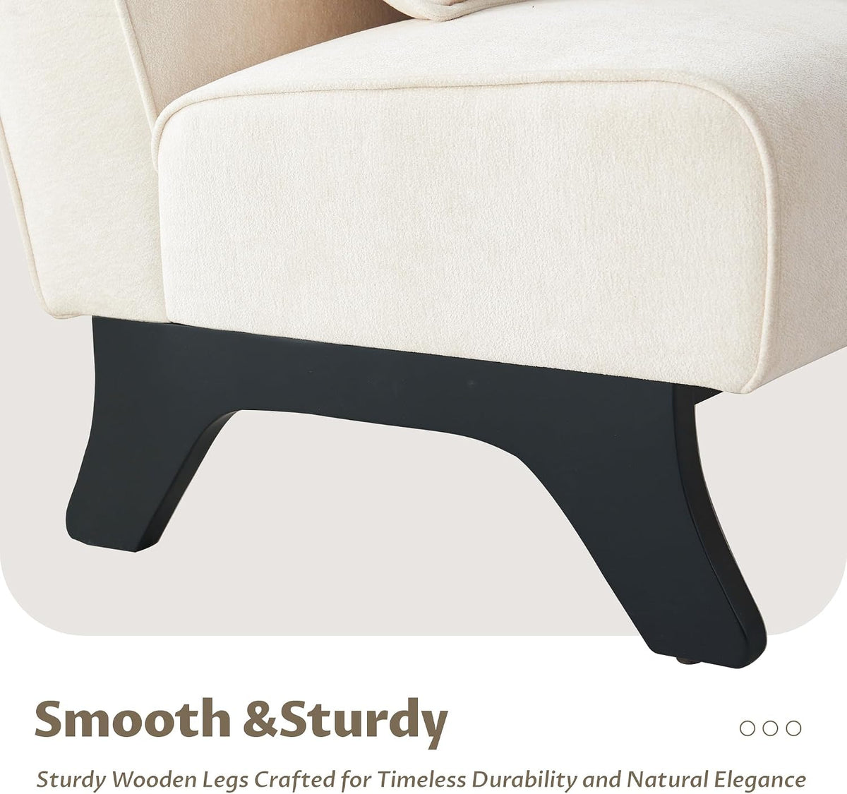 Armless Accent Chairs Set of 2 Upholstered Living Room Side Chairs