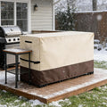 Patio Bistro Set Cover, 62"L x 22"W x 30"H, Beige&Brown