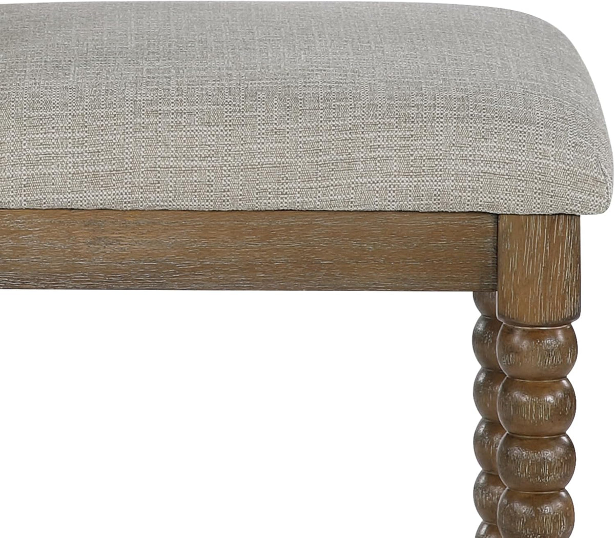 DUHOME 26'' Spindle Counter Stool with Padded Spring Seat