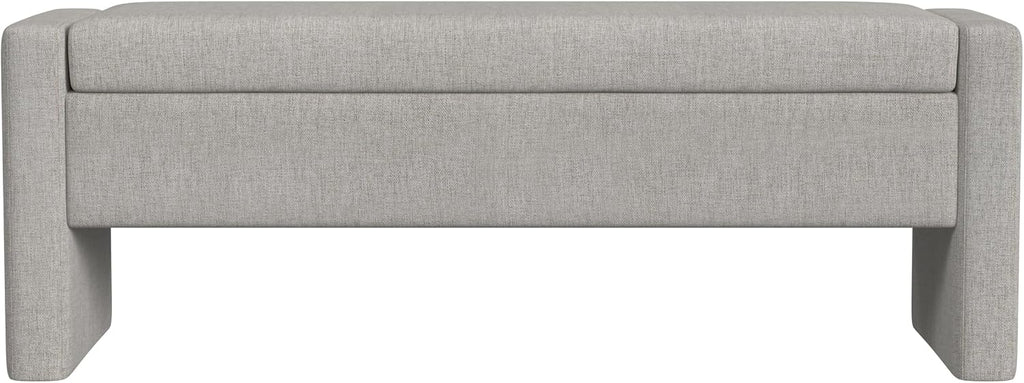 Spatial Order 50" Copenhagen Storage Bench - Light Gray Woven