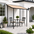 Aoxun 8x5 Lean to Canopy,Freestanding Sloped Roof Pergola Porch Awning
