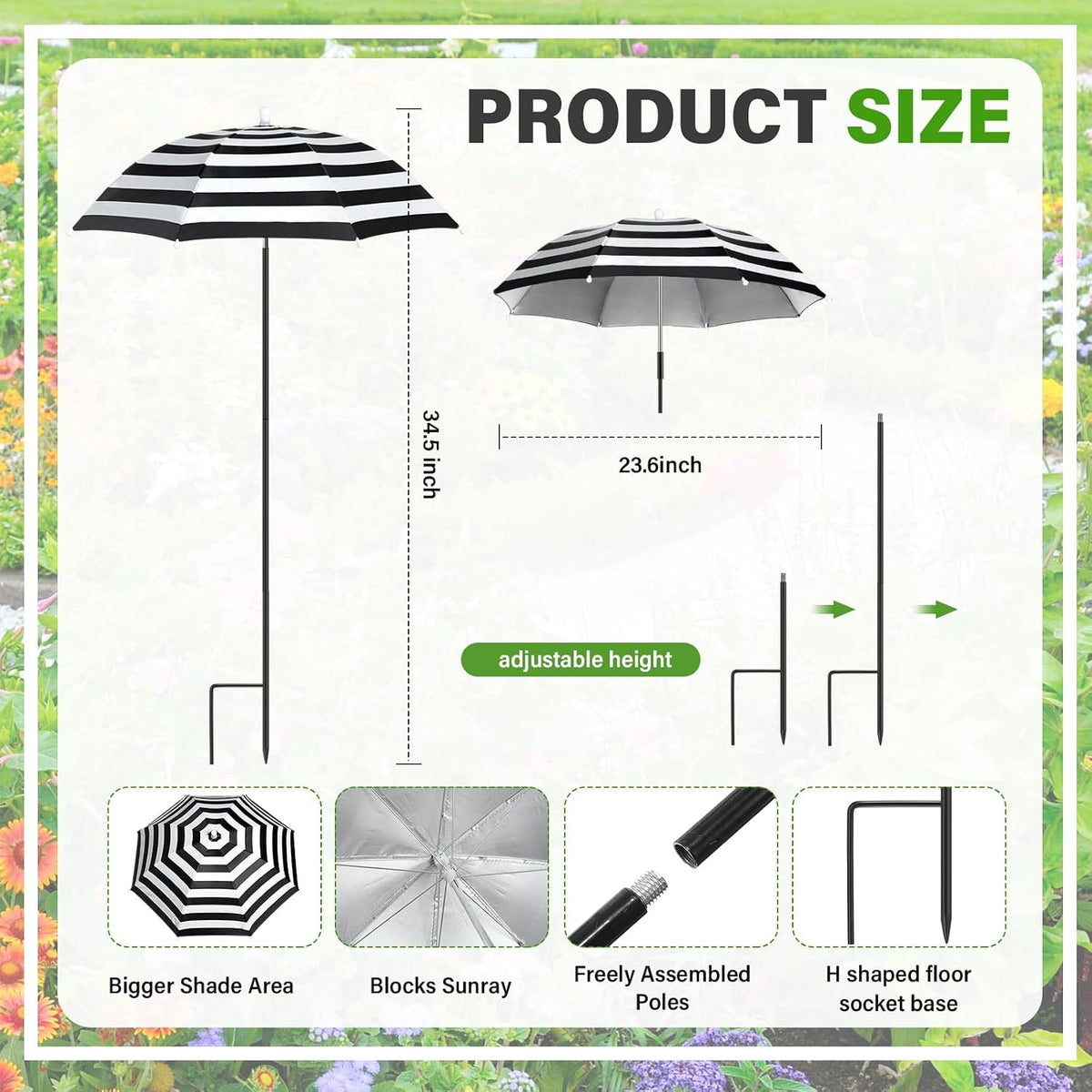 abbylike plant umbrella garden shown in use