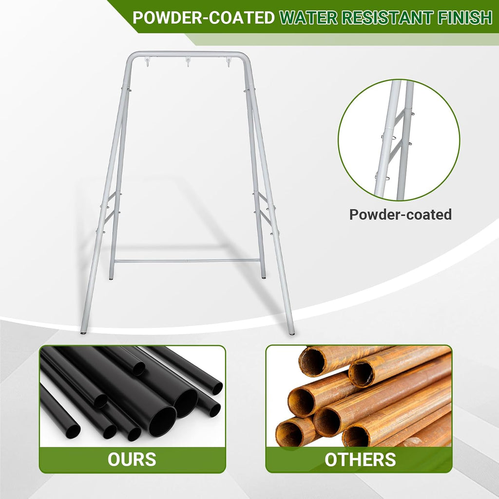 Outvita Metal A-Frame Hammock Chair Stand with 3 Hanging Holes