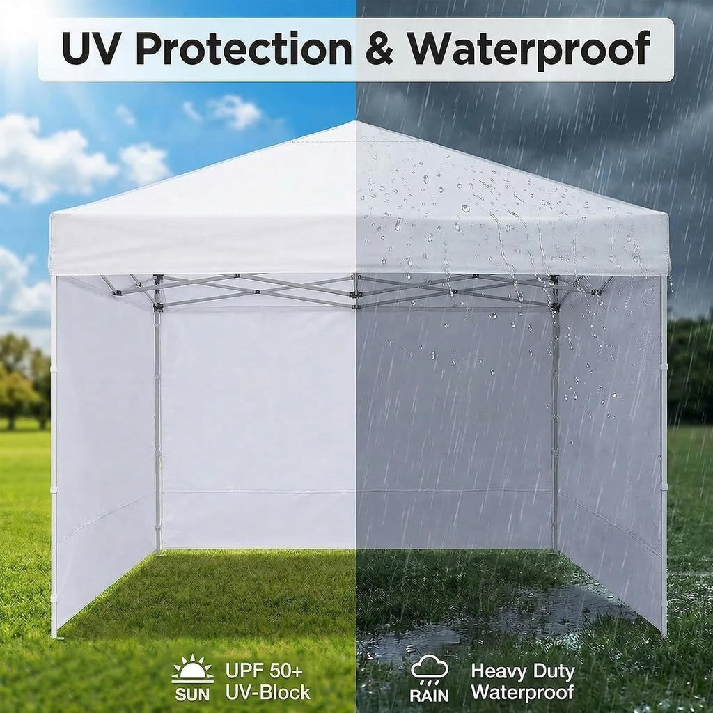 10' x 10' Canopy Sidewalls, 3 Pack Pop Up Canopy Walls, White