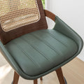 Mid Century Counter Stools, Counter Height Swivel Bar Stools with Back