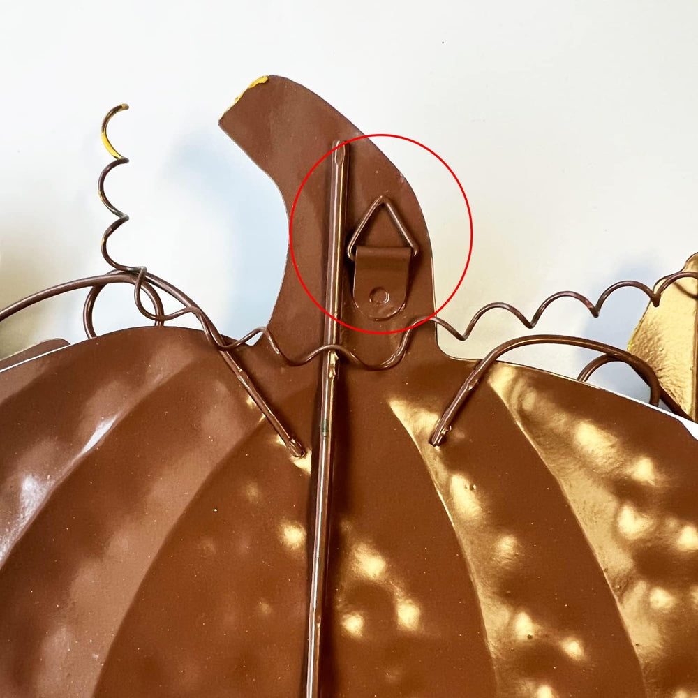 Metal Pumpkin Yard Stakes Fall Harvest Garden Lawn Yard Porch Outdoors Welcom...