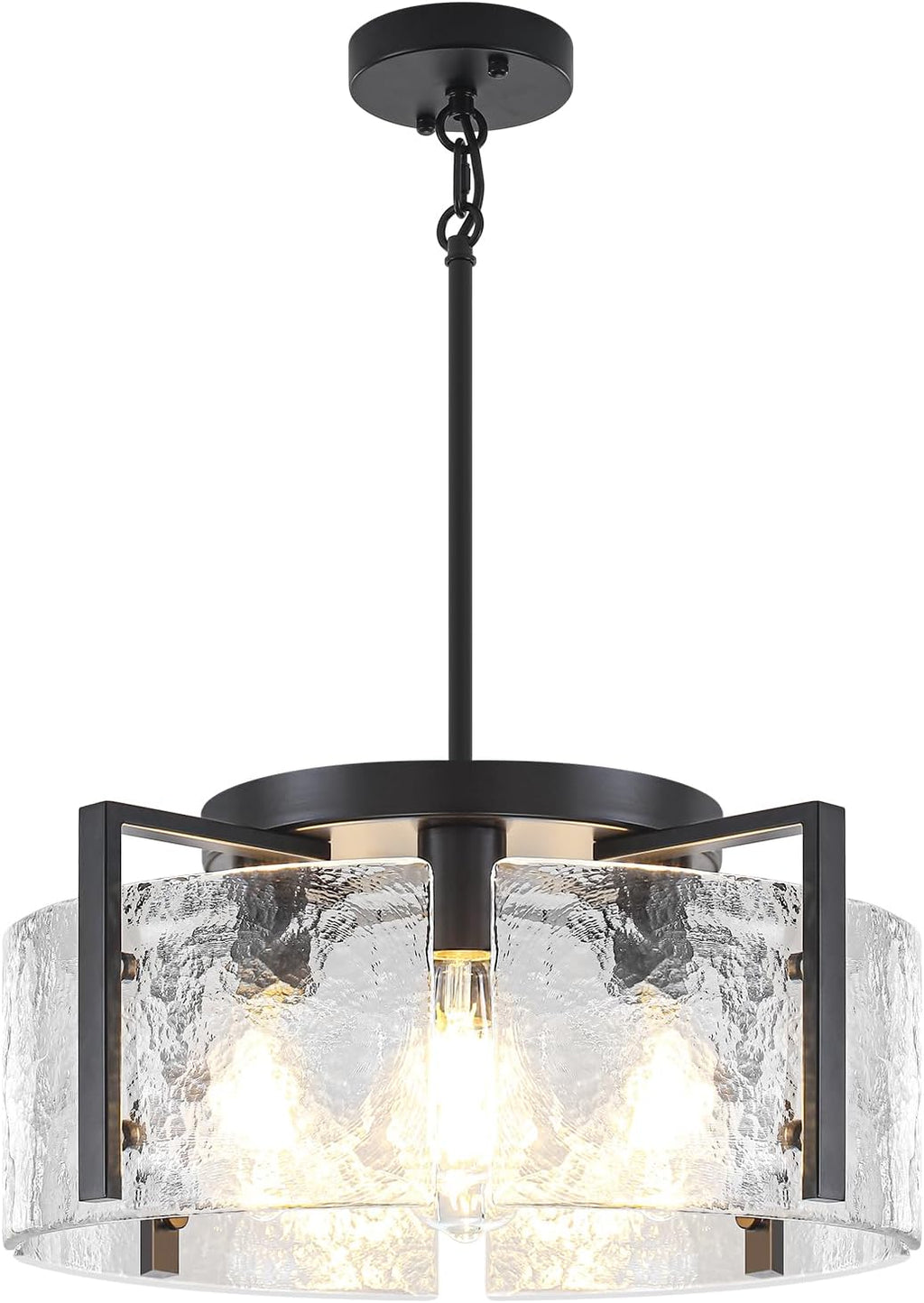 Modern Black Dining Room Light Fixture 4 Lights Chandeliers for Dining Room