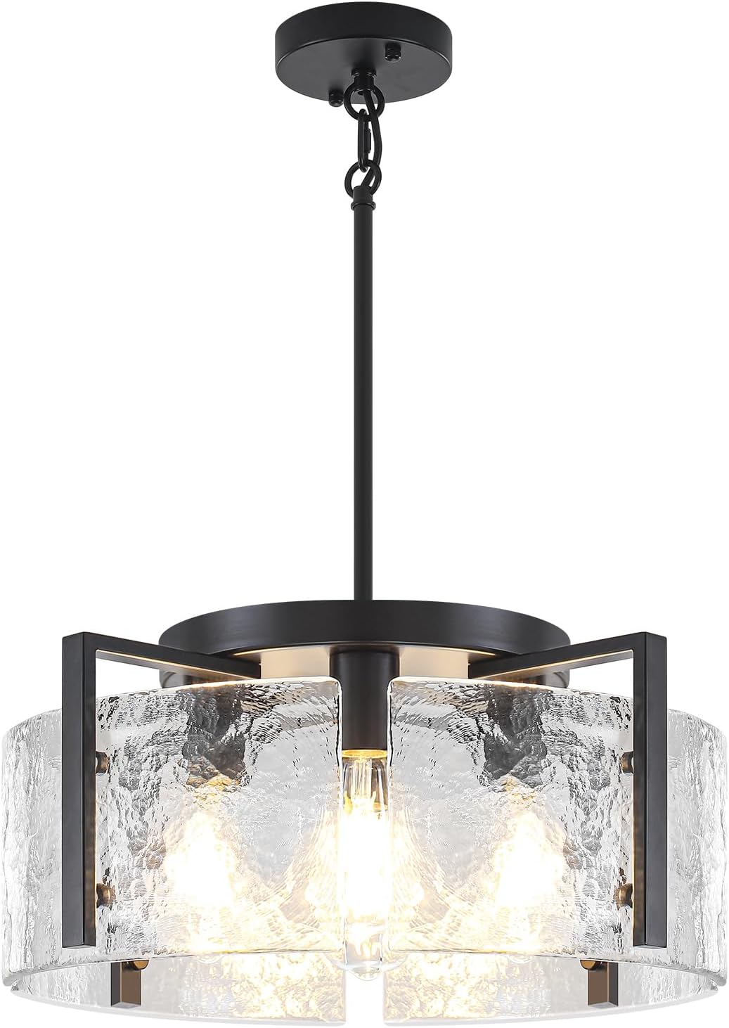 Modern Black Dining Room Light Fixture 4 Lights Chandeliers for Dining Room