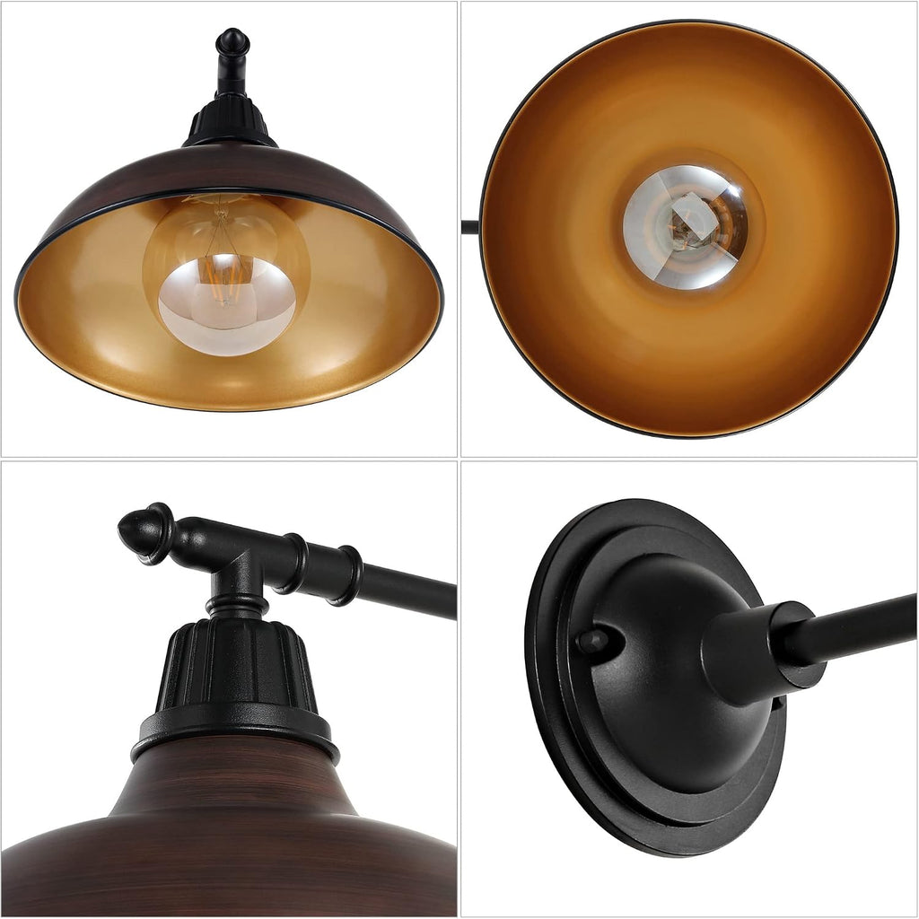 JONATHAN Y Wallace 1-Light Outdoor 12.25" Wall Sconce, Gray/Black