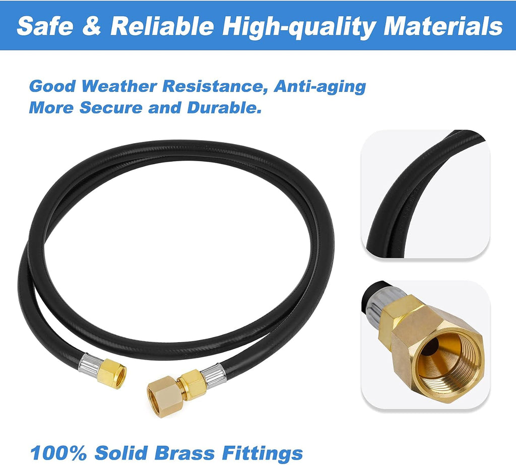 Skyflame Natural Gas Connection Hose, Complete NG Fire Pit Installation Kit
