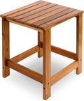 Utoplike Teak Outdoor Side Table for Patio, Adirondack Sides Tables