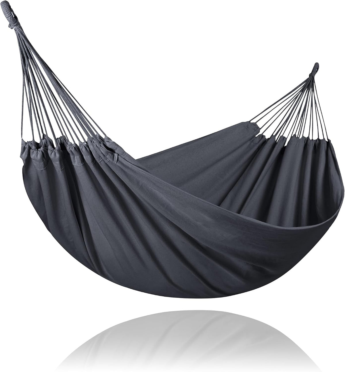 SUNCREAT Extra Large 2 Person Hammock for Camping, Dark Gray