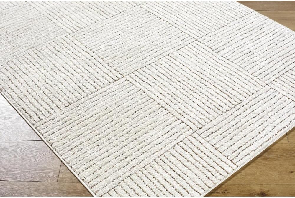 Livabliss x Galey Alix Architect II Modern Geometric Area Rug, 6'7" x 9' (7' x 9'), Brown