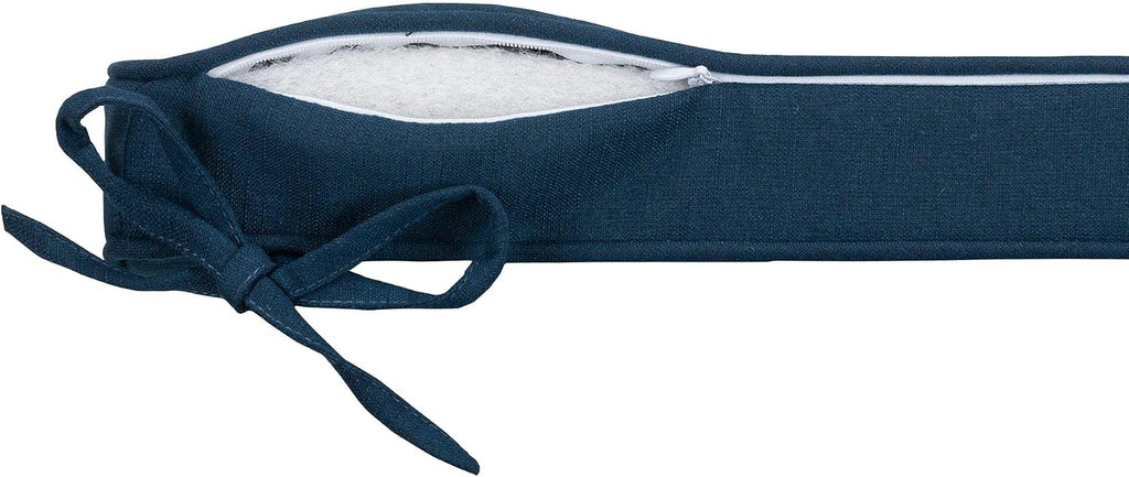 Magpie Fabrics Square Corner Seat Cushion, 18" x 18" x 2.5", 2 Pack, Indoor/Outdoor Waterproof Weather Resistant Universal Chair Pads for Patio Garden Dining - Blue Navy