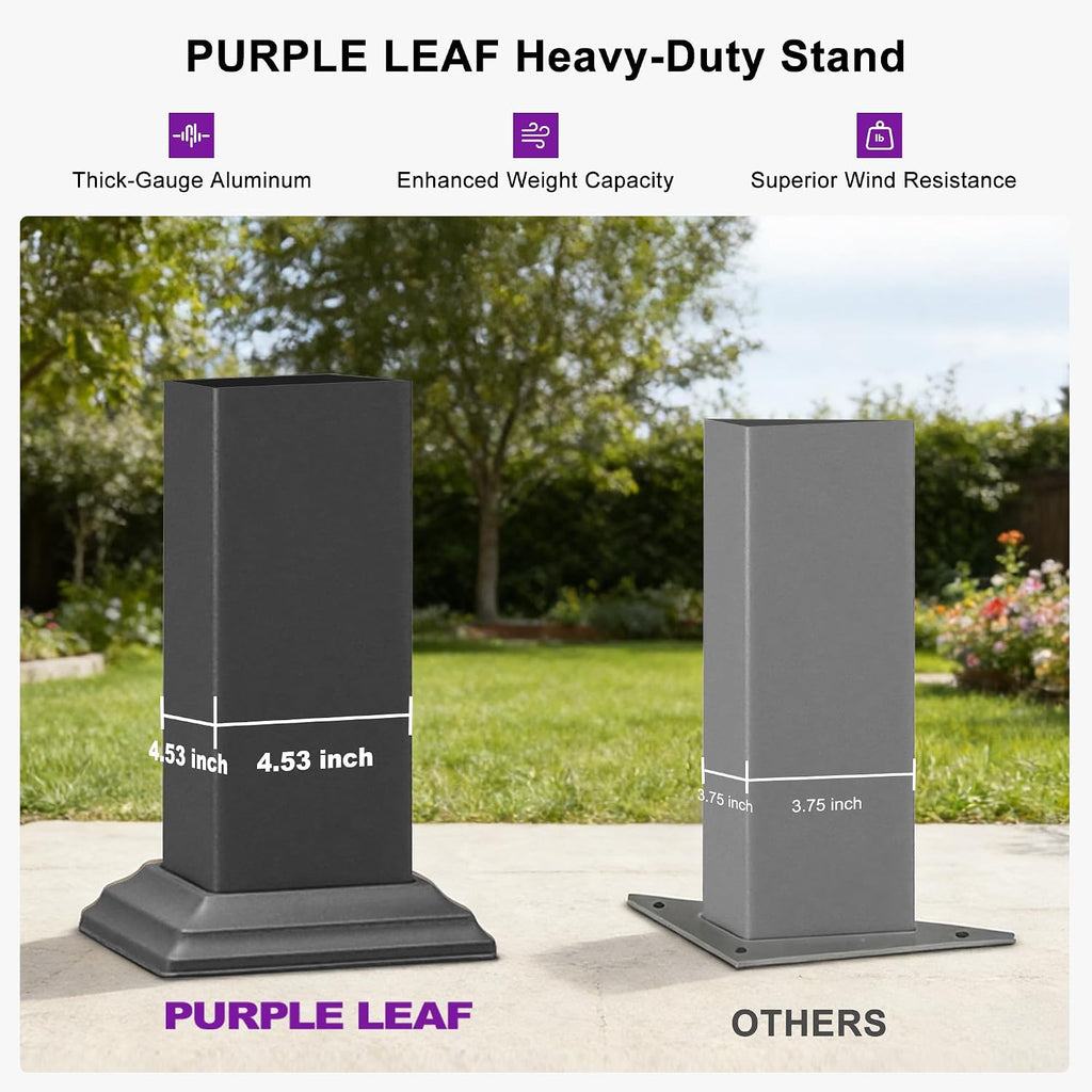 PURPLE LEAF Wall Mounted Pergola 10' x 20' Louvered Pergola,Aluminum Frame