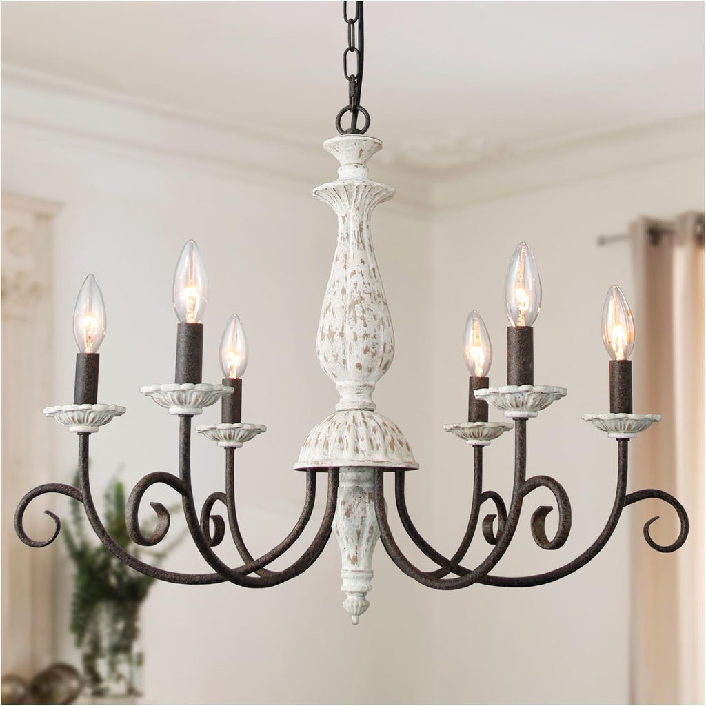Rustic French Country Chandelier for Dining Room