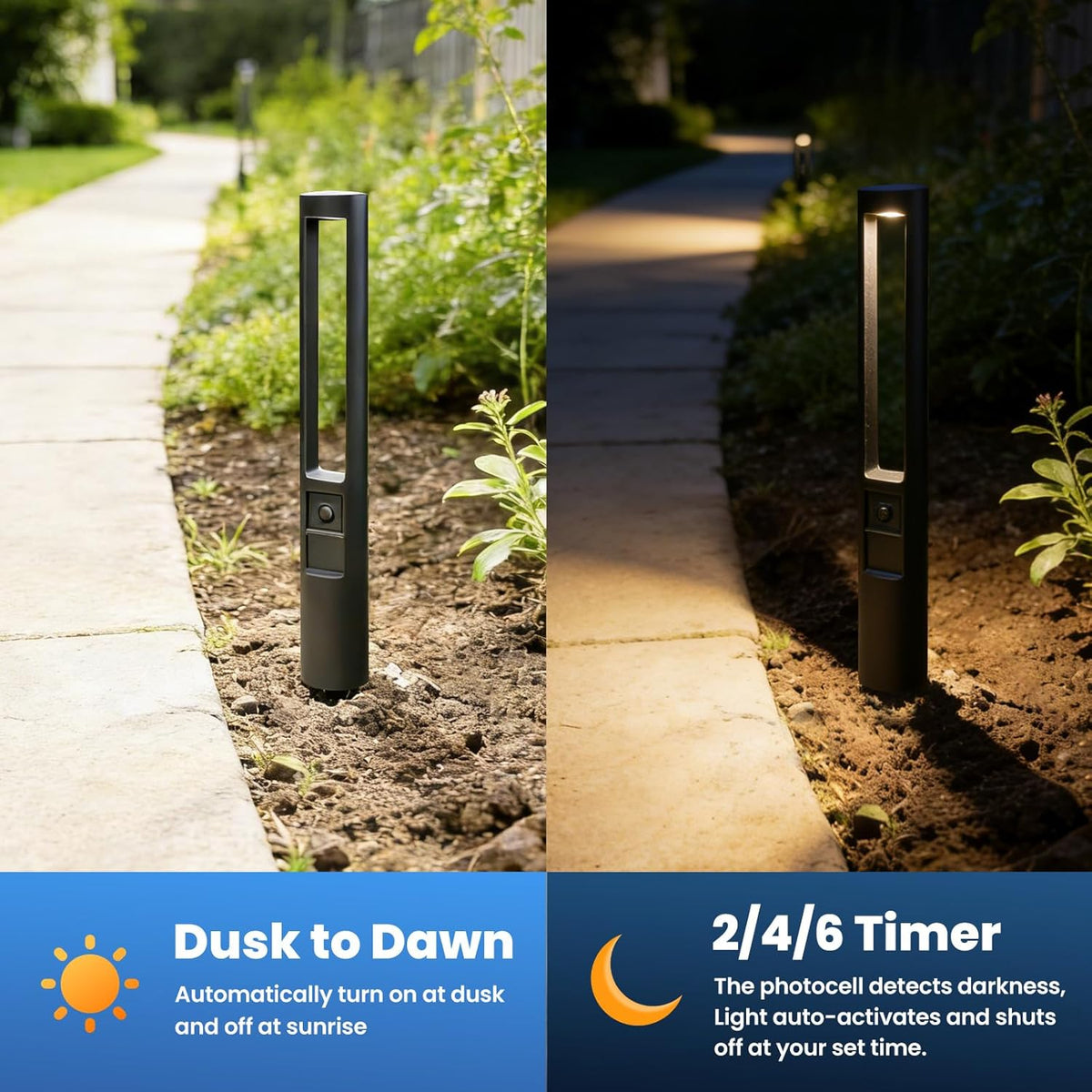Low Voltage Landscape Lighting All-in-One Pathway Lights 5W 12-Pack